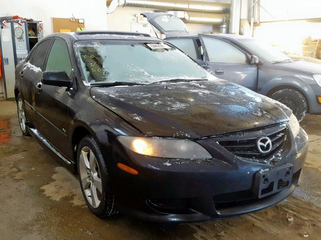 1YVHP85D055M48705 - 2005 MAZDA 6 S BLACK photo 1