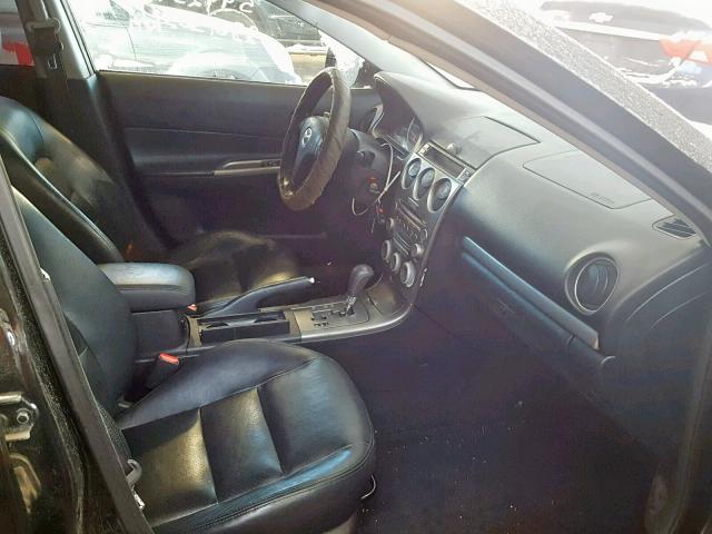 1YVHP85D055M48705 - 2005 MAZDA 6 S BLACK photo 5