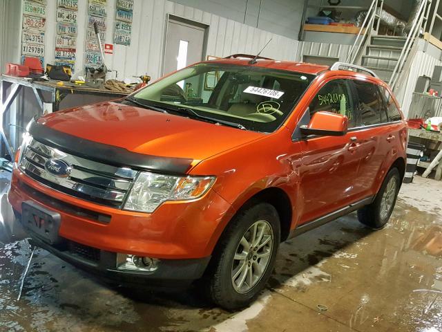 2FMDK38C47BB02434 - 2007 FORD EDGE SEL ORANGE photo 2