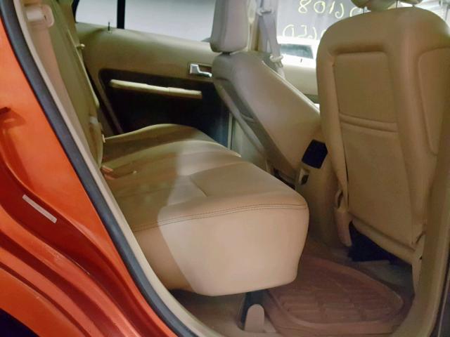 2FMDK38C47BB02434 - 2007 FORD EDGE SEL ORANGE photo 6