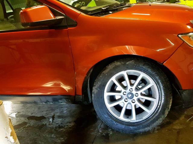 2FMDK38C47BB02434 - 2007 FORD EDGE SEL ORANGE photo 9