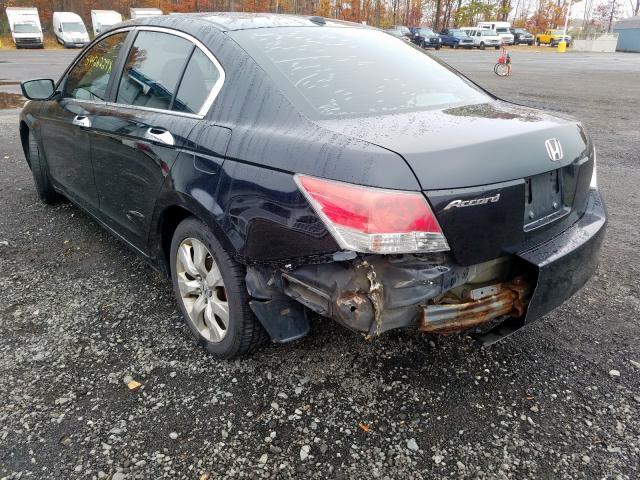 1HGCP26818A107759 - 2008 HONDA ACCORD EXL BLACK photo 3