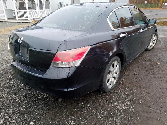 1HGCP26818A107759 - 2008 HONDA ACCORD EXL BLACK photo 4