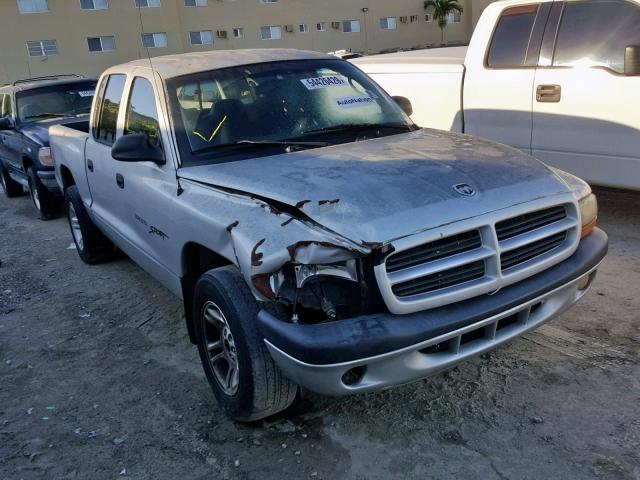 1B7GL2AX31S157864 - 2001 DODGE DAKOTA QUA SILVER photo 1