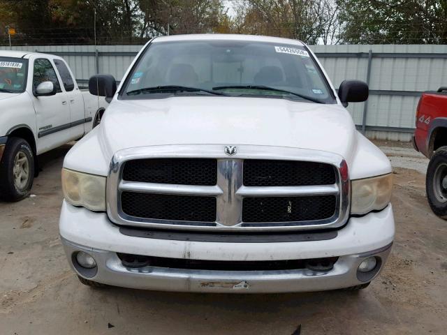 3D7KR28C45G839120 - 2005 DODGE RAM 2500 S WHITE photo 9