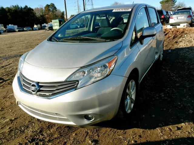 3N1CE2CP3EL410176 - 2014 NISSAN VERSA NOTE SILVER photo 2