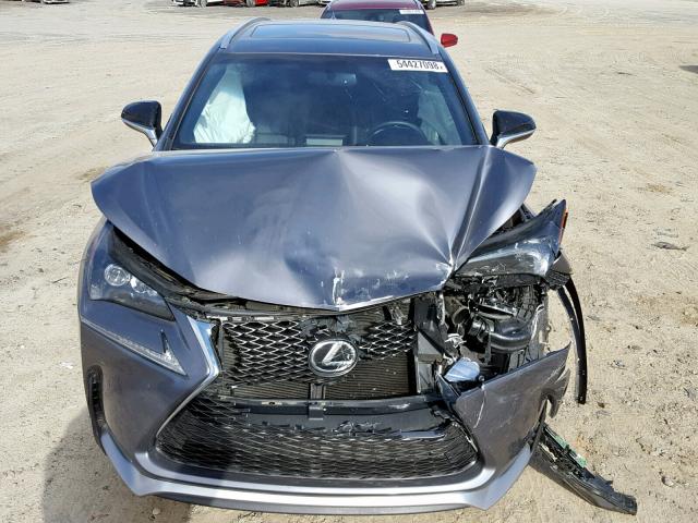 JTJYARBZ8F2016912 - 2015 LEXUS NX 200T GRAY photo 7