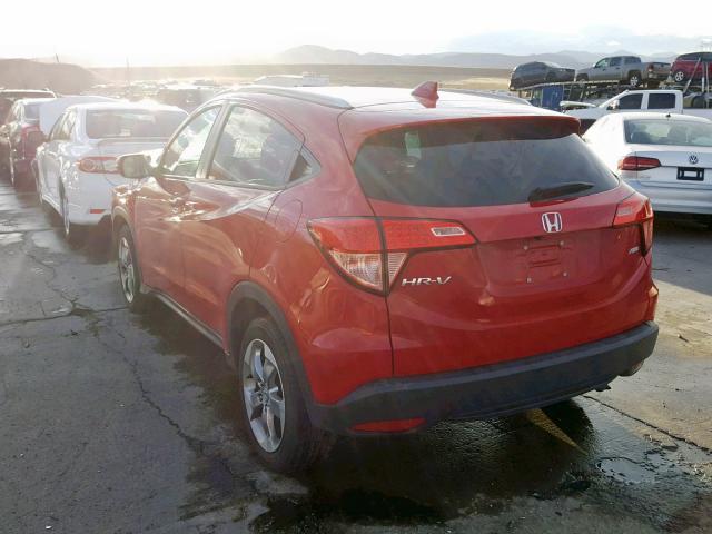 3CZRU6H74HM733106 - 2017 HONDA HR-V EXL RED photo 3