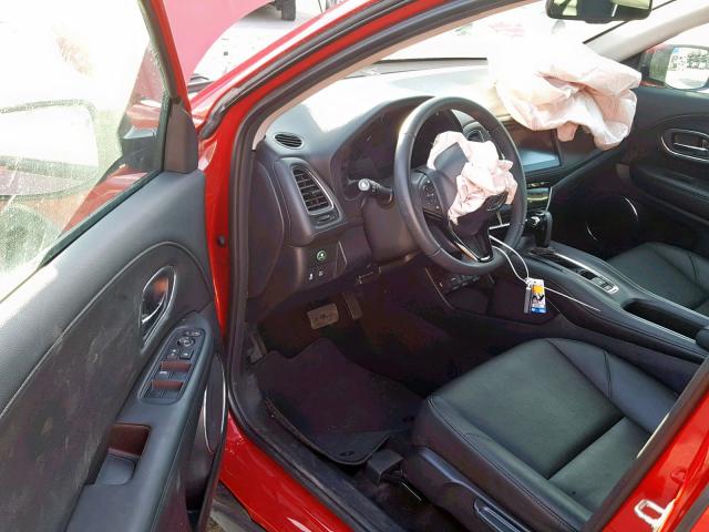 3CZRU6H74HM733106 - 2017 HONDA HR-V EXL RED photo 9