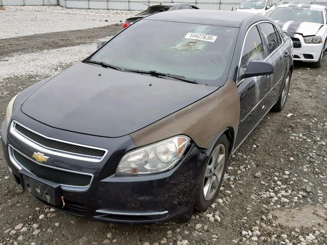 1G1ZC5EB6AF266572 - 2010 CHEVROLET MALIBU 1LT შავი ფოტო 2