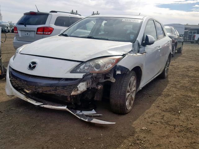 JM1BL1H61A1270543 - 2010 MAZDA 3 S WHITE photo 2