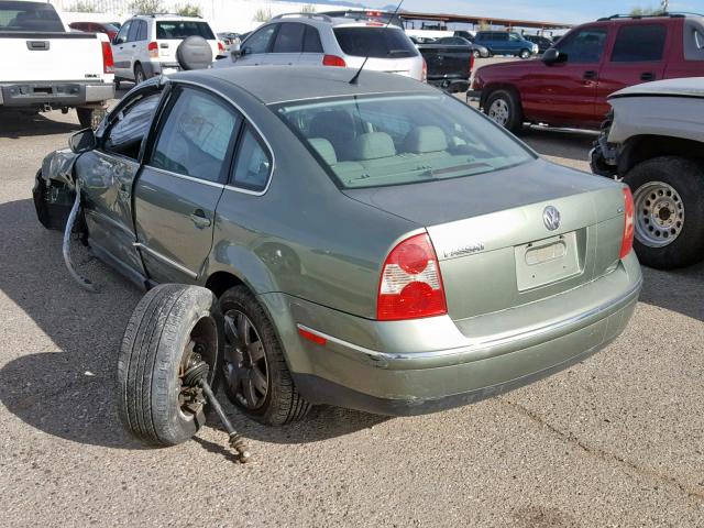 WVWRH63B23P388957 - 2003 VOLKSWAGEN PASSAT GLX 绿色 照片 3