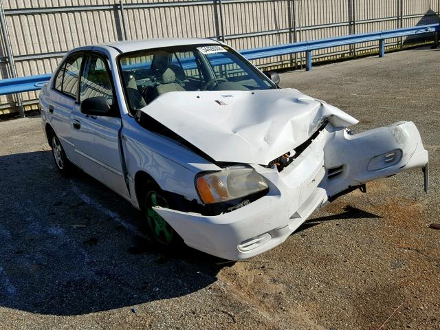 KMHCG45C61U244163 - 2001 HYUNDAI ACCENT GL WHITE photo 1