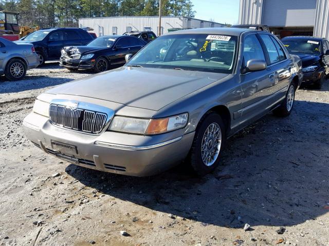 2MEFM74W3XX665362 - 1999 MERCURY GRAND MARQ GRAY photo 2