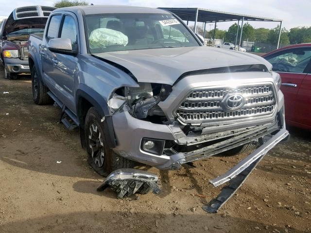 3TMCZ5AN0HM076627 - 2017 TOYOTA TACOMA DOU ნაცრისფერი ფოტო 1