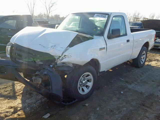 1FTYR10D08PA88276 - 2008 FORD RANGER WHITE photo 2