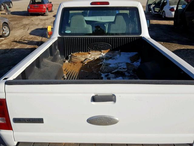 1FTYR10D08PA88276 - 2008 FORD RANGER WHITE photo 6