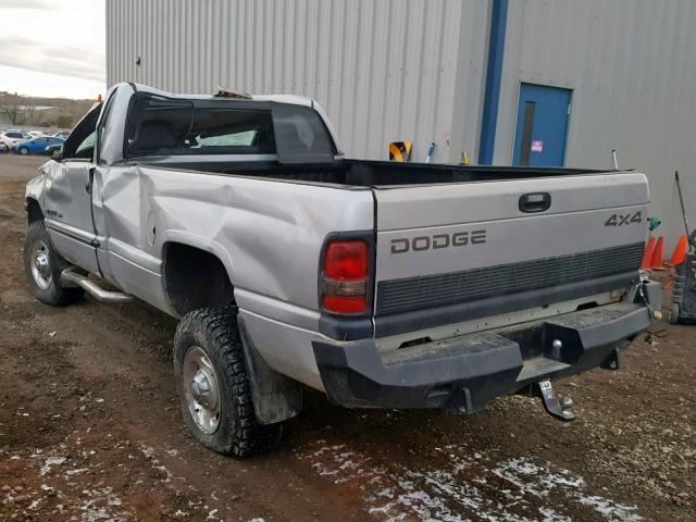 3B7KF26Z11M561279 - 2001 DODGE RAM 2500 GRAY photo 3