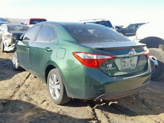 5YFBPRHE4GP406226 - 2016 TOYOTA COROLLA EC GREEN photo 3