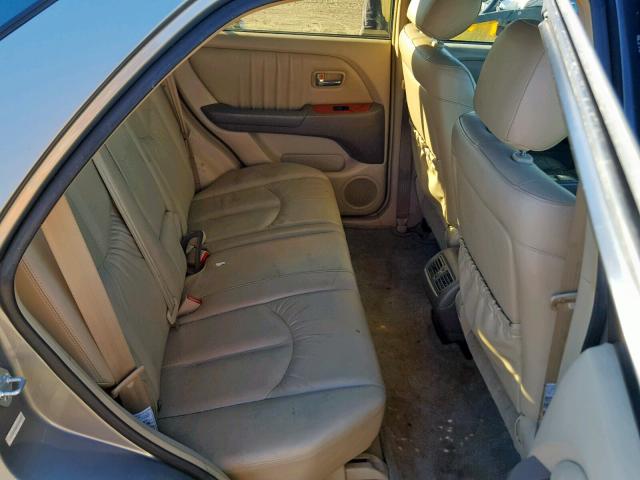 JTJGF10U020144881 - 2002 LEXUS RX 300 GRAY photo 6