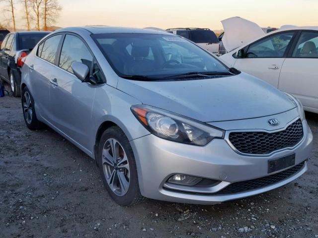 KNAFZ4A81E5073414 - 2014 KIA FORTE EX SILVER photo 1