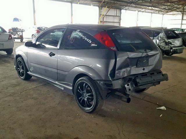 1FAFP31NX7W178545 - 2007 FORD FOCUS ZX3 GRAY photo 3
