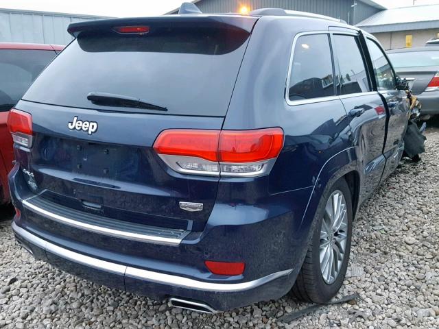 1C4RJFJG0HC605200 - 2017 JEEP GRAND CHER BLUE photo 4