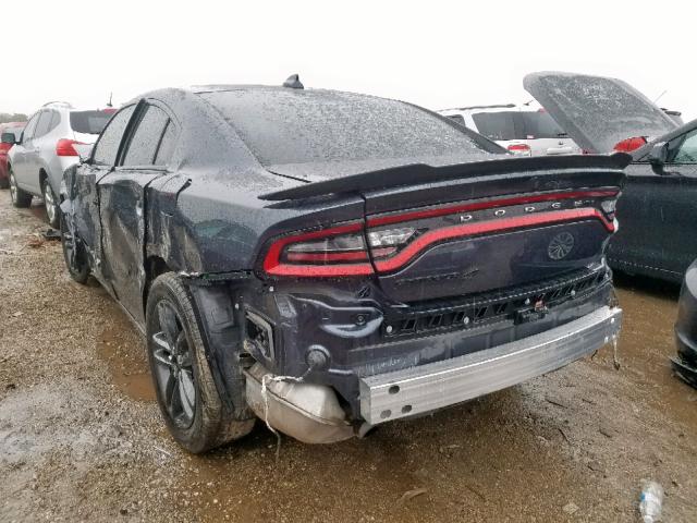 2C3CDXJG2KH511394 - 2019 DODGE CHARGER SX BLACK photo 3