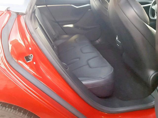 5YJSA1E28HF192240 - 2017 TESLA MODEL S RED photo 6