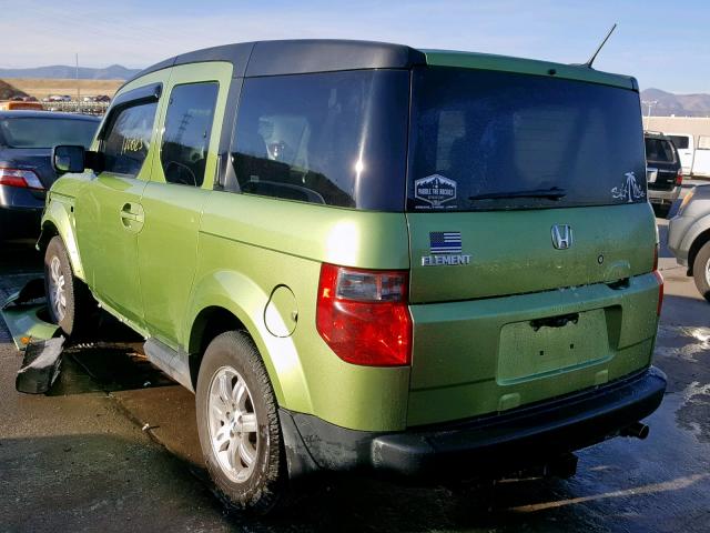 5J6YH28737L006922 - 2007 HONDA ELEMENT EX GREEN photo 3