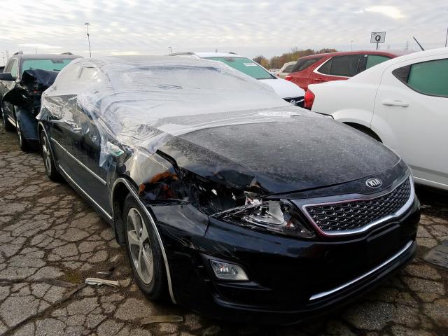 KNAGM4AD8F5088302 - 2015 KIA OPTIMA HYB BLACK photo 1