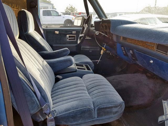 1GNGR26N3MF117570 - 1991 CHEVROLET SUBURBAN R BLUE photo 5