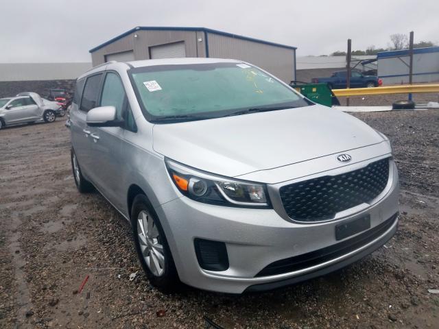 KNDMB5C19F6066825 - 2015 KIA SEDONA LX SILVER photo 1