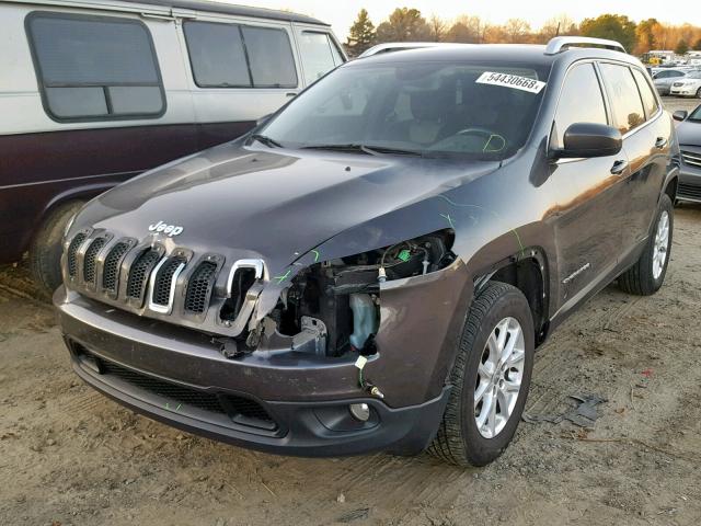 1C4PJMCS9EW322012 - 2014 JEEP CHEROKEE L GRAY photo 2