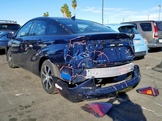 JTDBVRBD5HA002430 - 2017 TOYOTA MIRAI BLUE photo 3