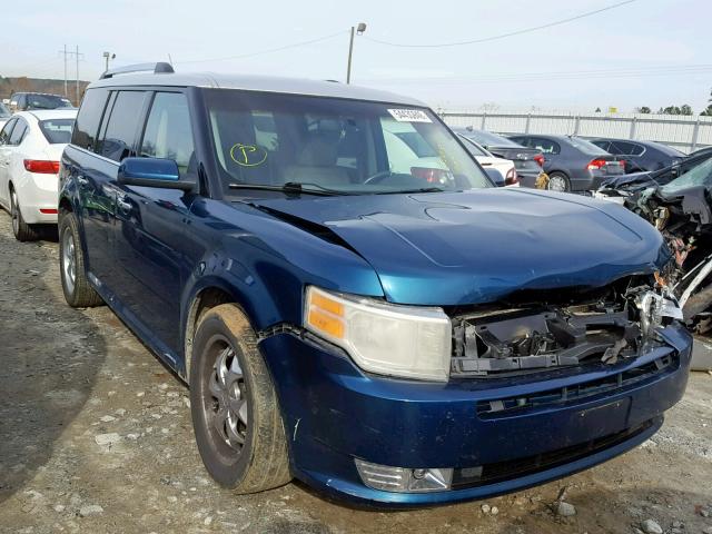 2FMGK5CC1BBD24406 - 2011 FORD FLEX SEL BLUE photo 1