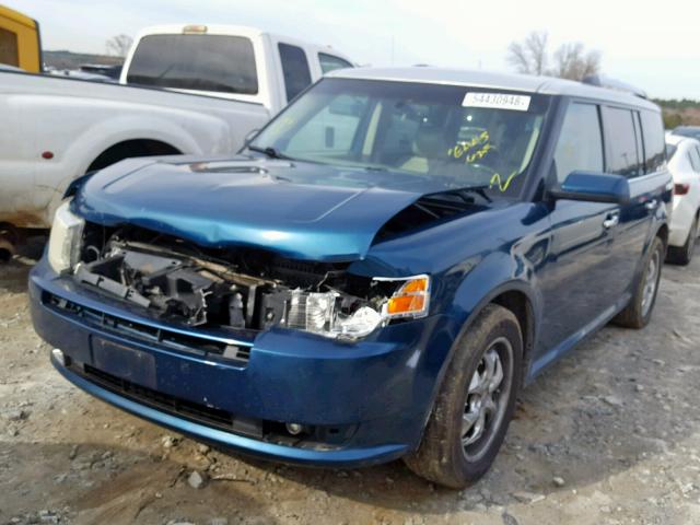 2FMGK5CC1BBD24406 - 2011 FORD FLEX SEL BLUE photo 2