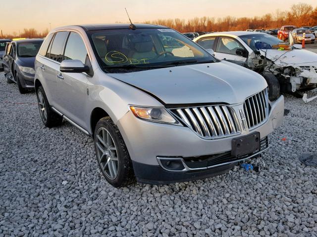 2LMDJ8JK7DBL60304 - 2013 LINCOLN MKX SILVER photo 1