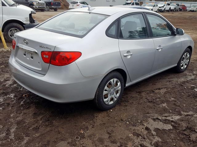 KMHDU4AD6AU921773 - 2010 HYUNDAI ELANTRA BL GRAY photo 4