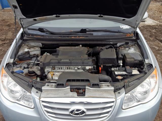 KMHDU4AD6AU921773 - 2010 HYUNDAI ELANTRA BL GRAY photo 7