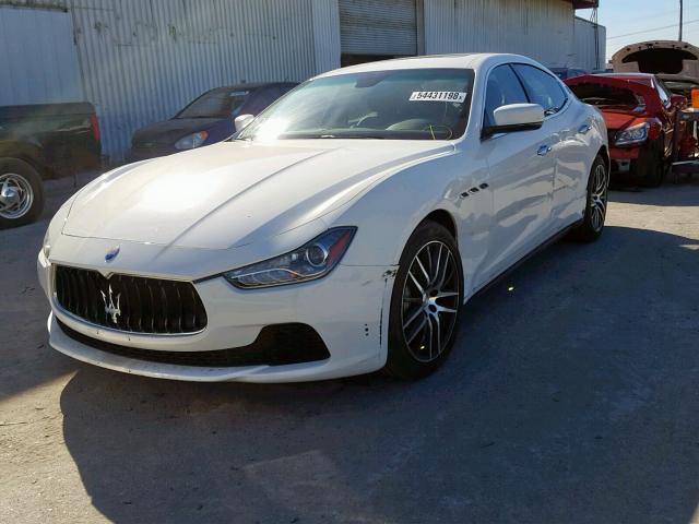 ZAM57XSA8G1177766 - 2016 MASERATI GHIBLI WHITE photo 2