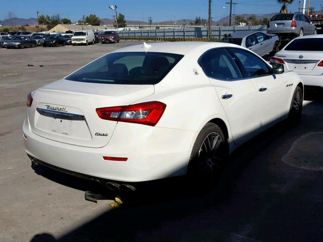 ZAM57XSA8G1177766 - 2016 MASERATI GHIBLI WHITE photo 4