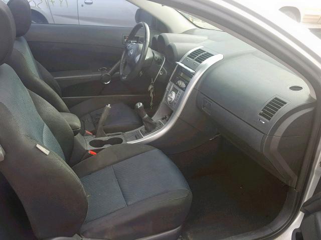 JTKDE167X60091647 - 2006 TOYOTA SCION TC SILVER photo 5