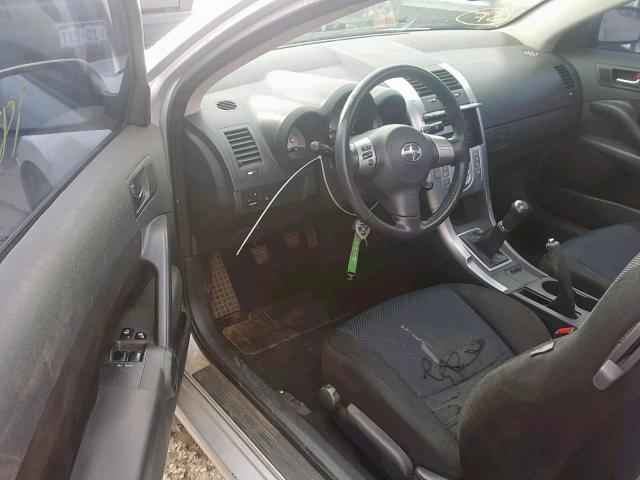 JTKDE167X60091647 - 2006 TOYOTA SCION TC SILVER photo 9