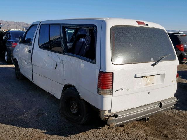 1FMDA31U1VZA92123 - 1997 FORD AEROSTAR WHITE photo 3