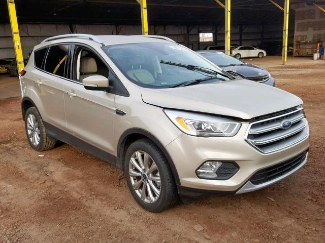 1FMCU0J91HUD59405 - 2017 FORD ESCAPE TIT BEIGE photo 1