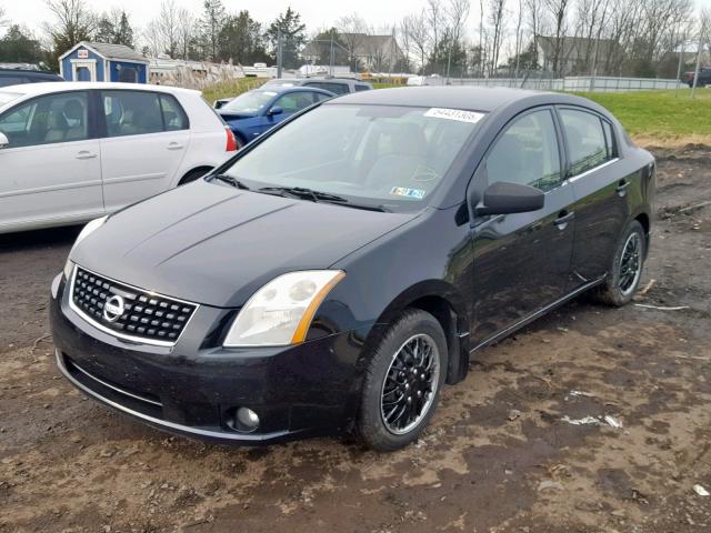 3N1AB61E08L691155 - 2008 NISSAN SENTRA 2.0 BLACK photo 2