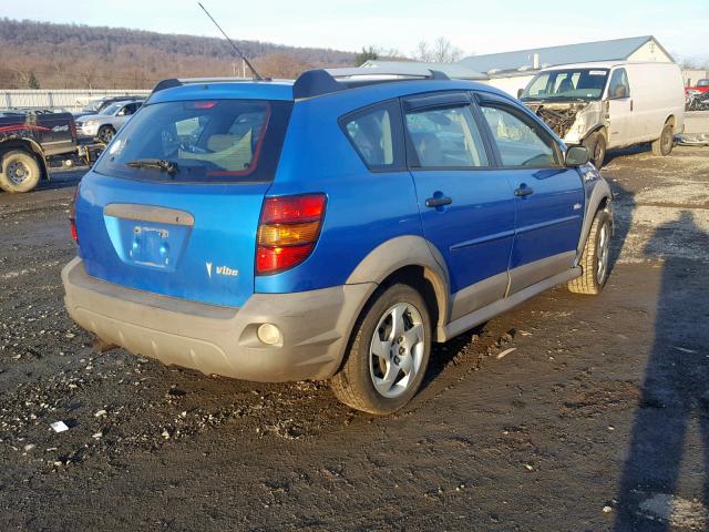 5Y2SL65858Z403030 - 2008 PONTIAC VIBE BLUE photo 4