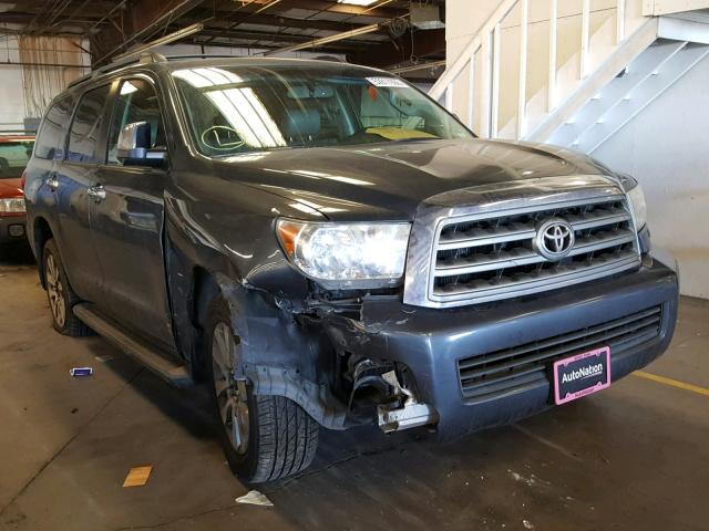 5TDJY5G1XAS026290 - 2010 TOYOTA SEQUOIA LI GRAY photo 1