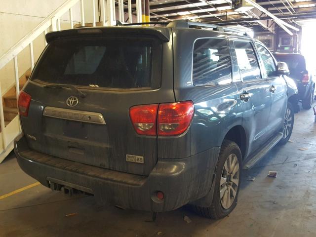 5TDJY5G1XAS026290 - 2010 TOYOTA SEQUOIA LI GRAY photo 4